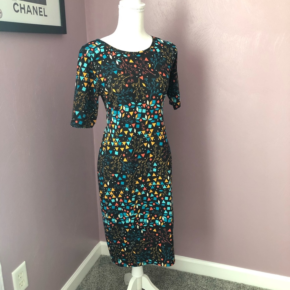 LulaRroe Multi-colored Sheath Dress size M - Picture 2 of 2